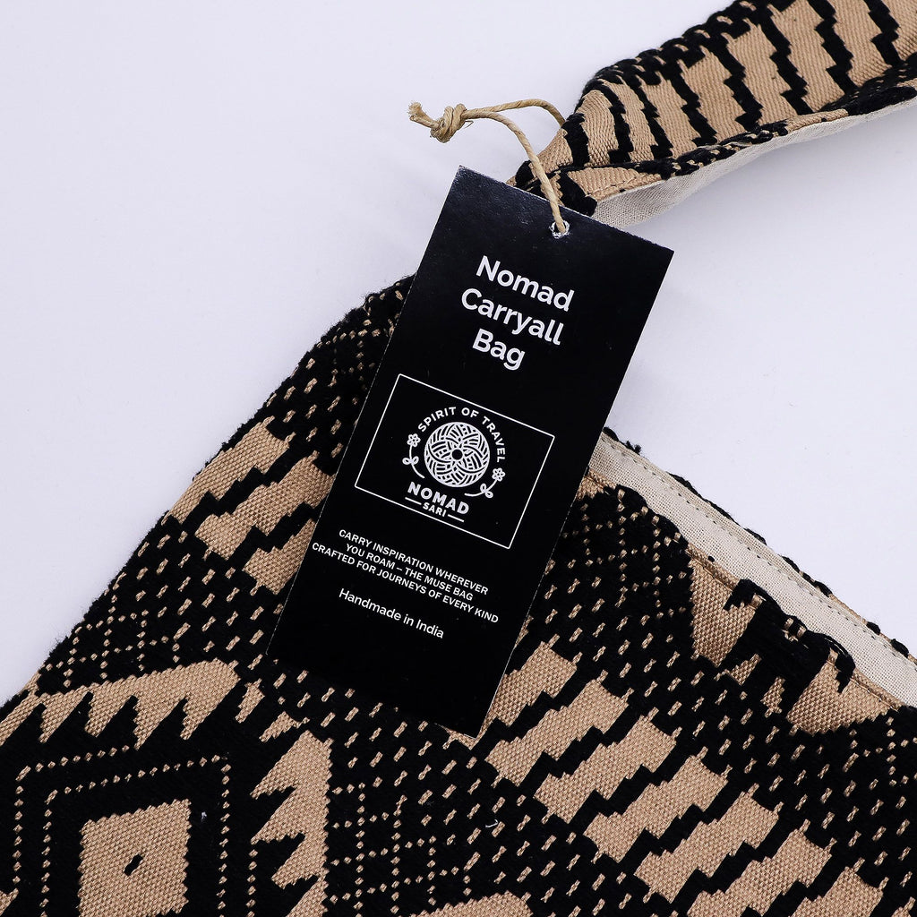 Desert Loom Sari Jacquard Carryall Bag | Nomad Collection | Velora