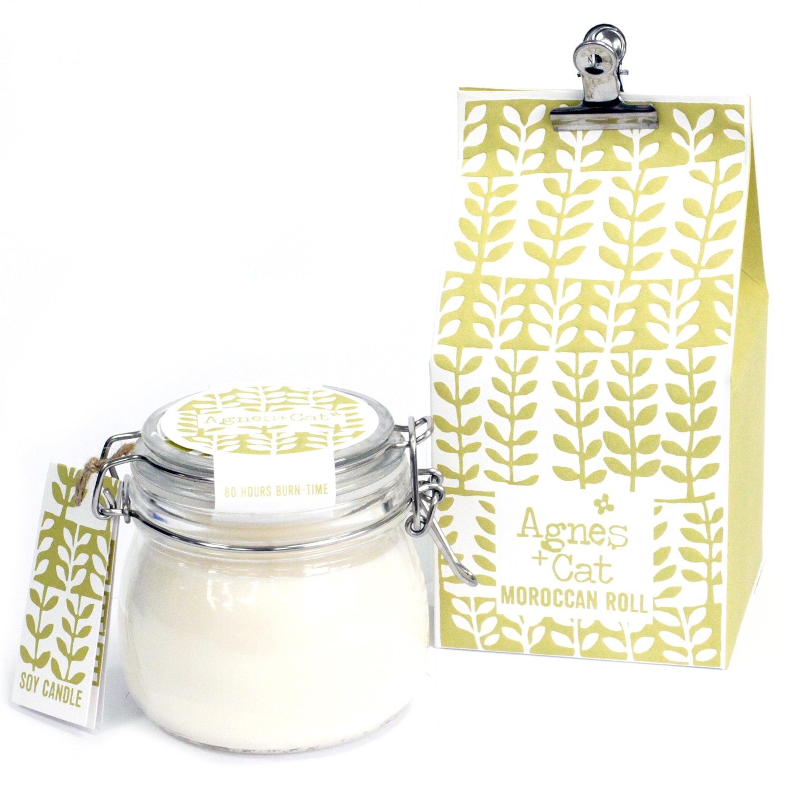 Agnes + Cat Kilner Jar Candle - Moroccan Roll | Velora