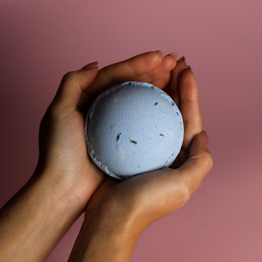 Set of 3 Lavender & Seeds Bath Bombs | Velora
