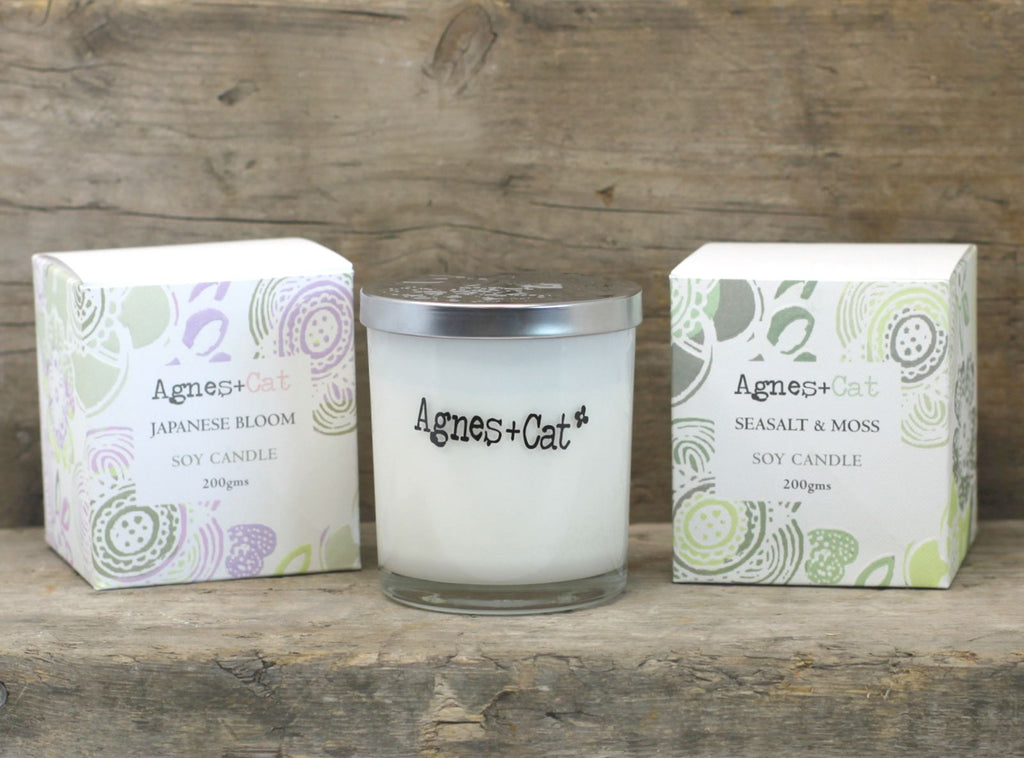 Agnes + Cat Votive Candle - Tea and Roses | Velora
