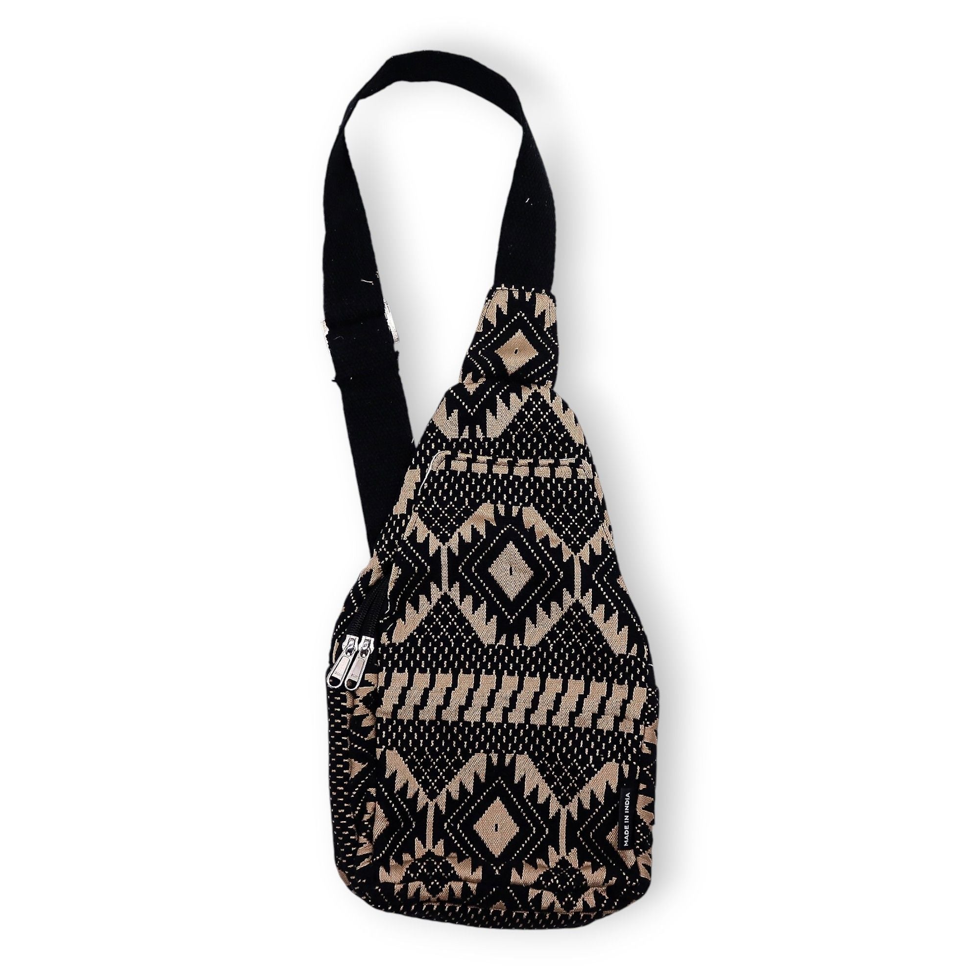 Desert Loom Sari Jacquard Crossbody Bag | Nomad Collection | Velora