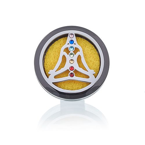 Yoga Chakra Car Diffuser Kit 30mm - Pewter Locket | Velora