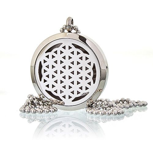Aromatherapy Diffuser Necklace - Flower of Life 30mm | Velora