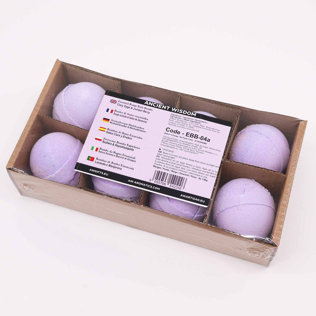 Essential Oil Bath Bomb - Clary Sage & Juniper | Velora
