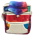 Tie-Dye Hemp Messenger Bag – Double Zip & Flap | Velora