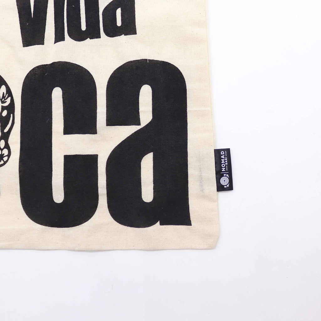 Iconic Basic Tote Bag - Mi Vida Loca - Natural 4oz | Velora