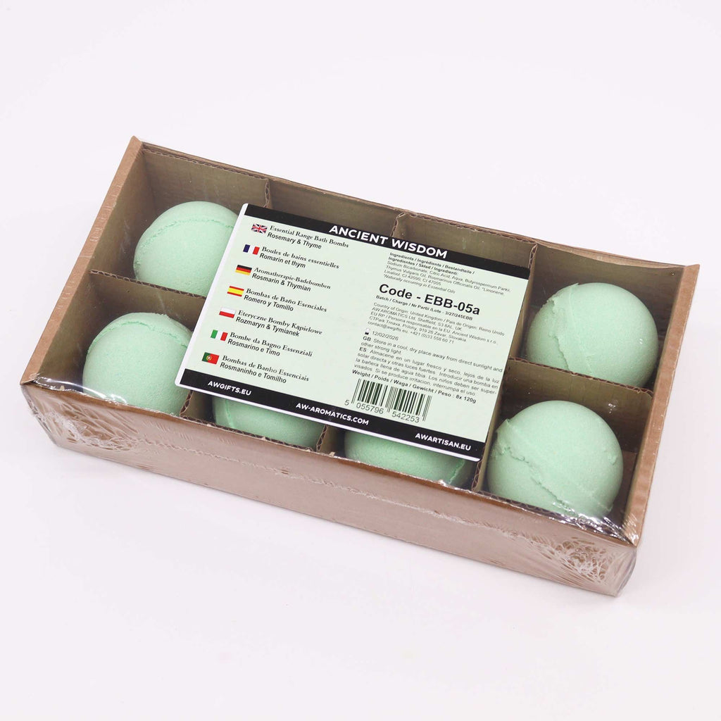 Essential Oil Bath Bomb - Rosemary & Thyme | Velora