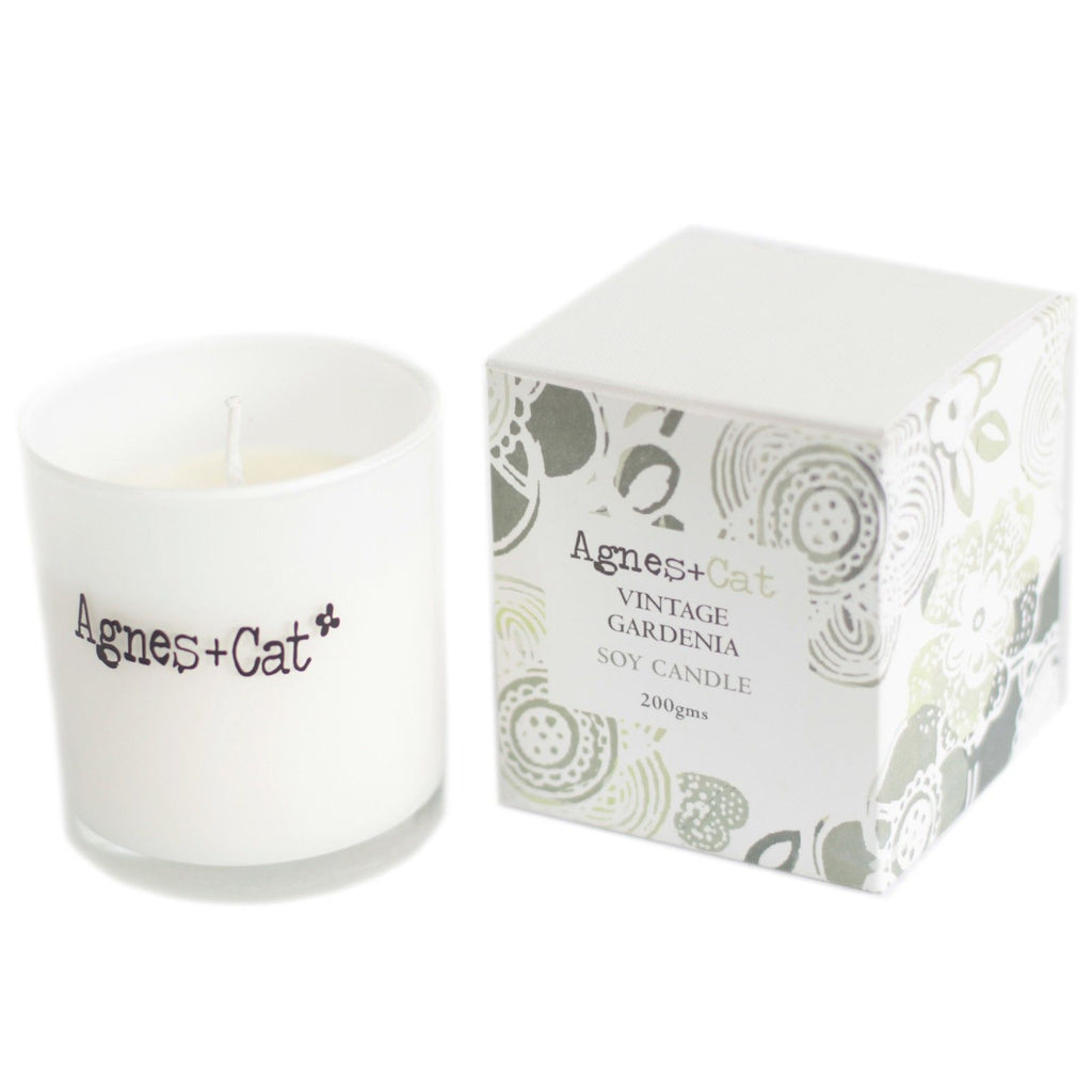 Agnes + Cat Votive Candle - Vintage Gardenia | Velora