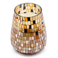 Tall Glass Jar Candle - Amber Mosaic | Velora