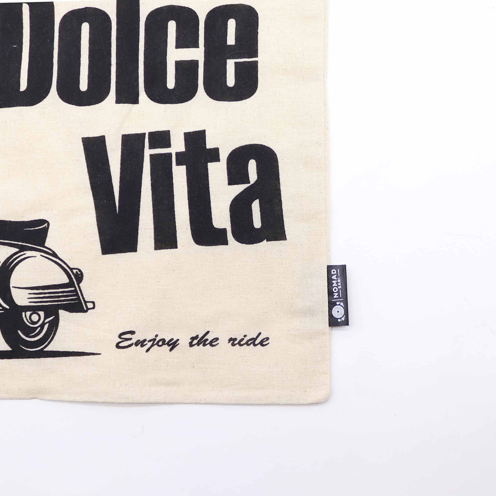 Iconic Basic Tote Bag - La Dolce Vita - Natural 4oz | Velora