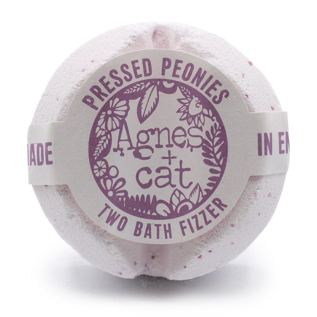 Agnes + Cat Bath Fizzer - Pressed Peonies | Velora