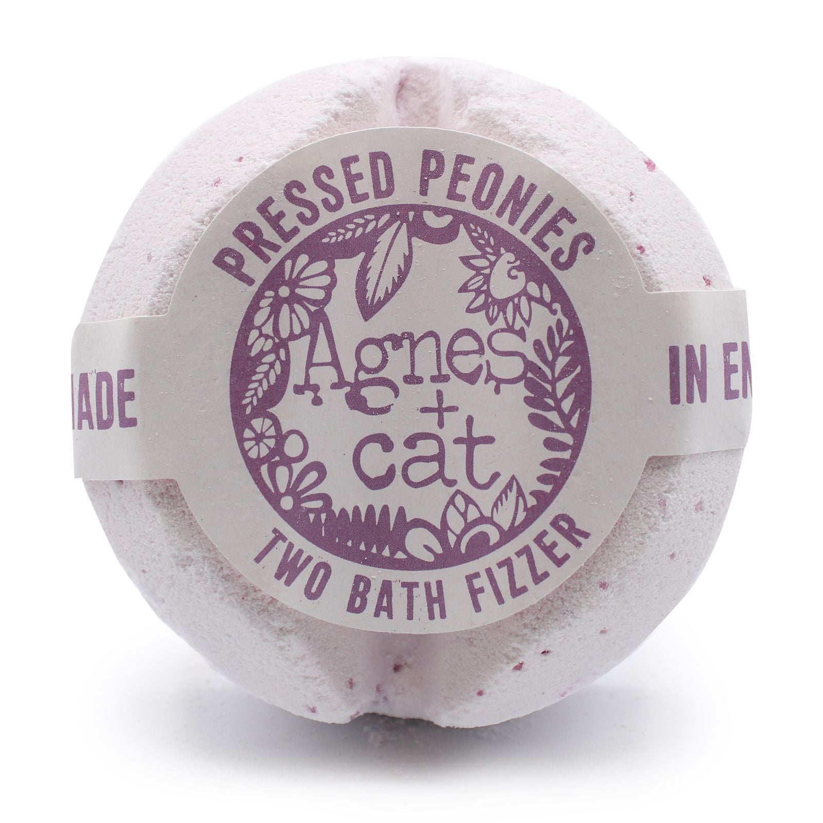 Agnes + Cat Bath Fizzer - Pressed Peonies | Velora