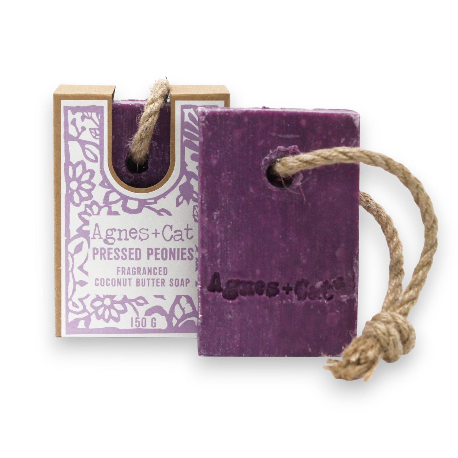 Agnes + Cat Soap On A Rope - Pressed Peonies | Velora