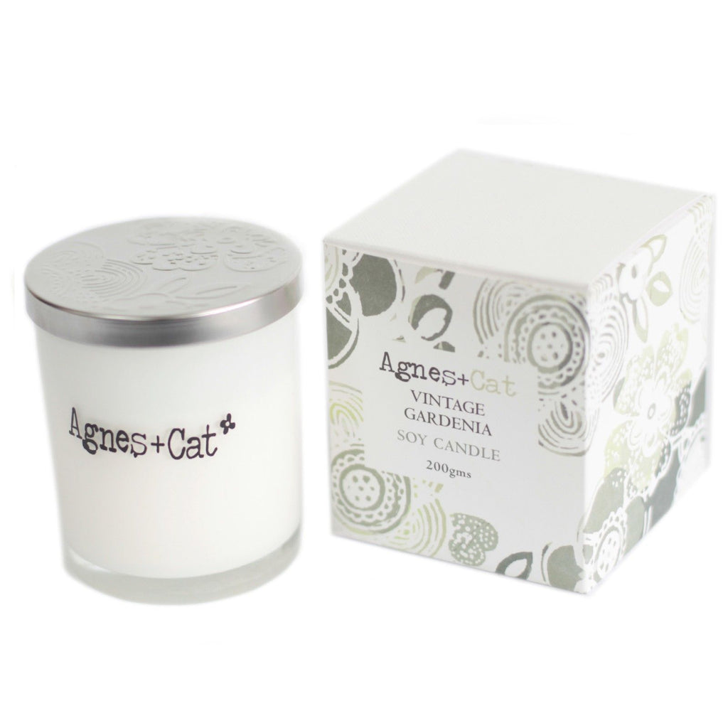 Agnes + Cat Votive Candle - Vintage Gardenia | Velora