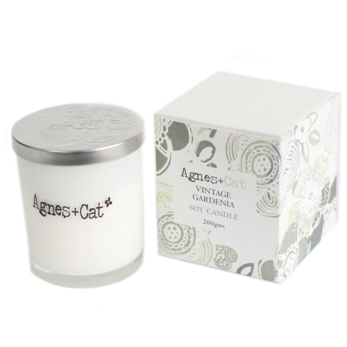 Agnes + Cat Votive Candle - Vintage Gardenia | Velora