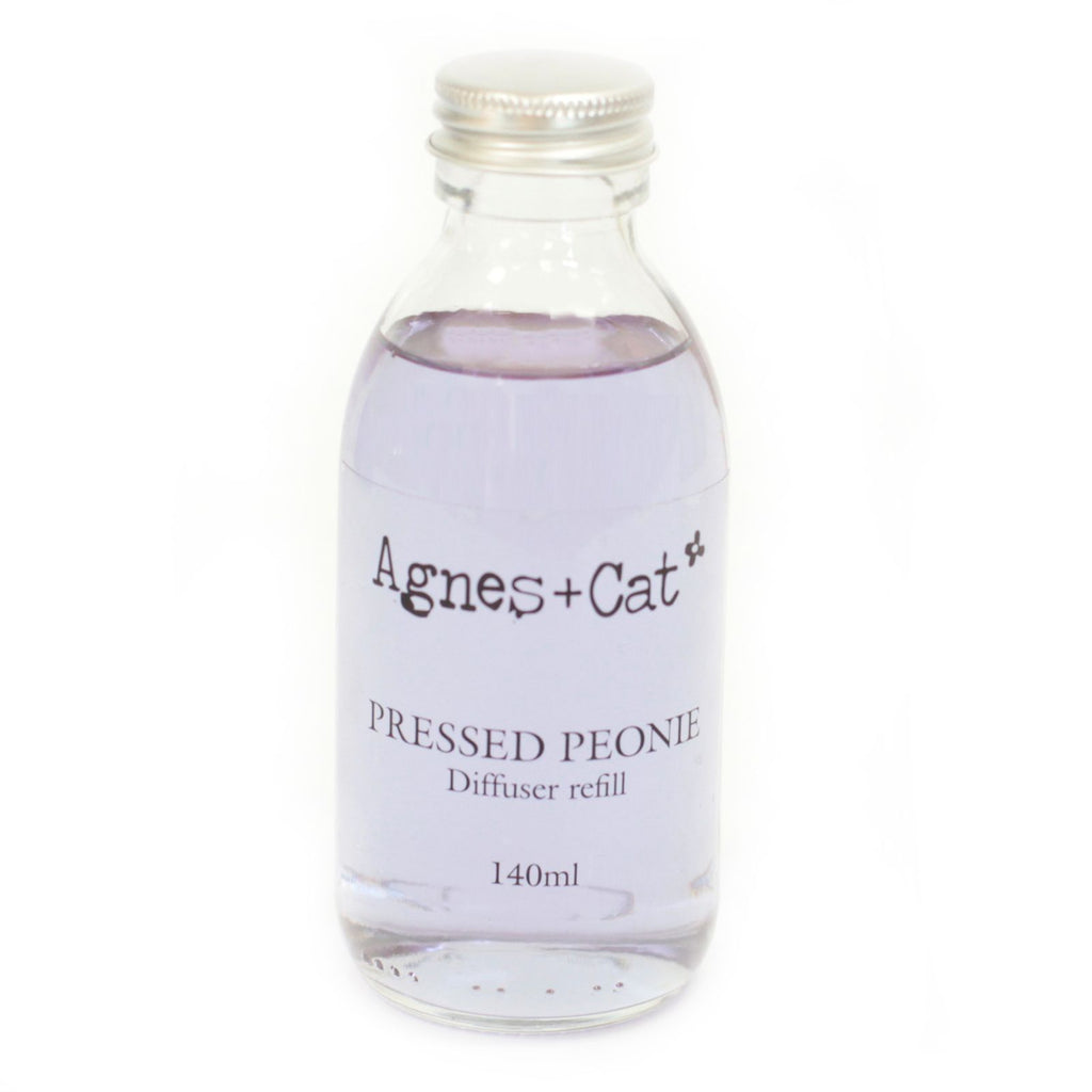 Agnes + Cat Reed Diffuser Refill - Pressed Peonies 140ml | Velora
