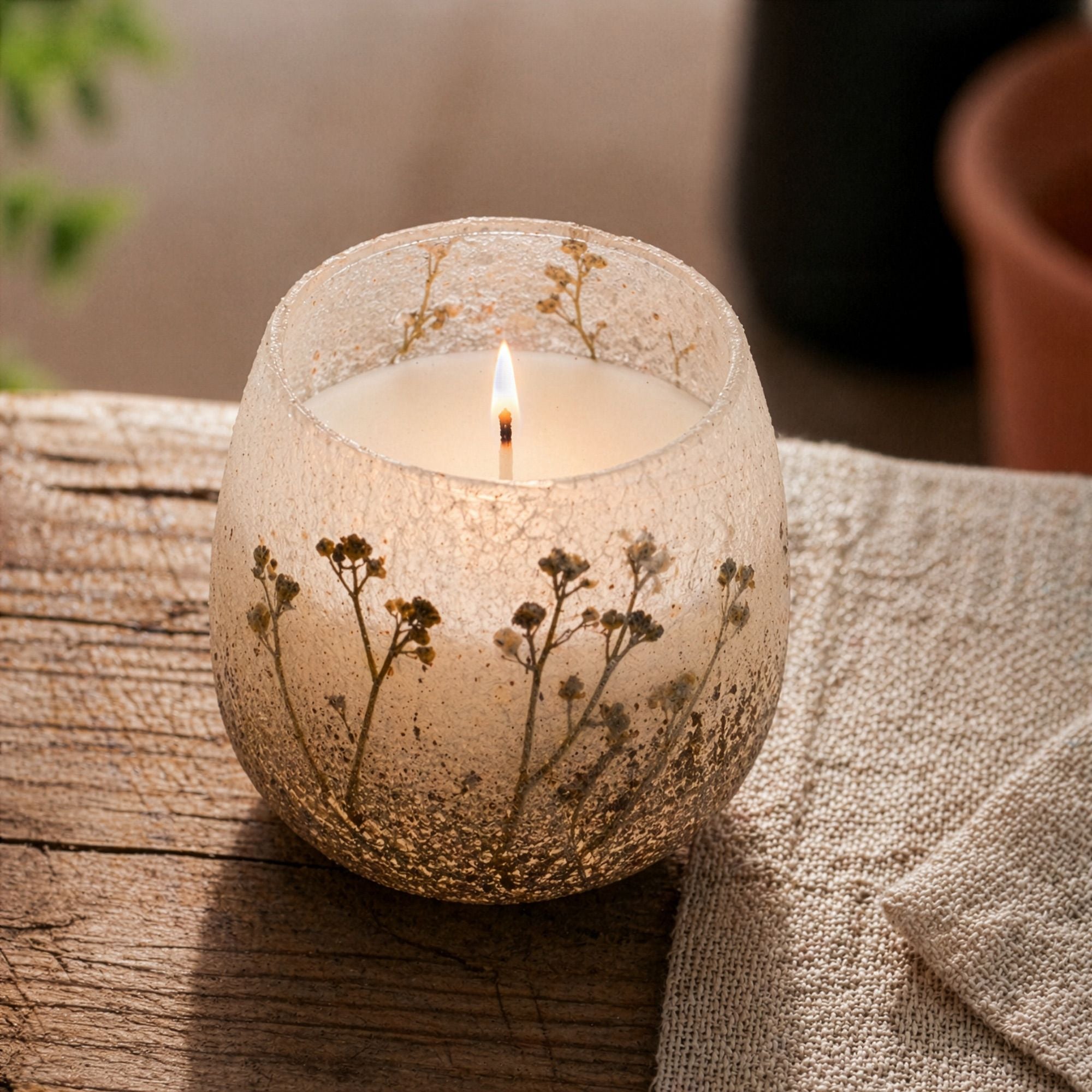 Medium Glass Jar Candle - Wildlight Woods | Velora