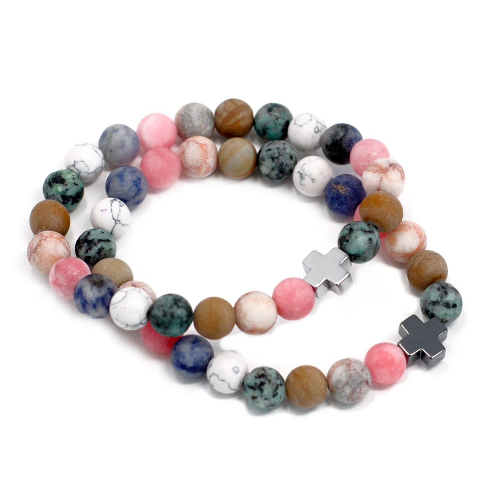 Gemstone Friendship Bracelets - Harmony | Rainbow Gemstones | Velora