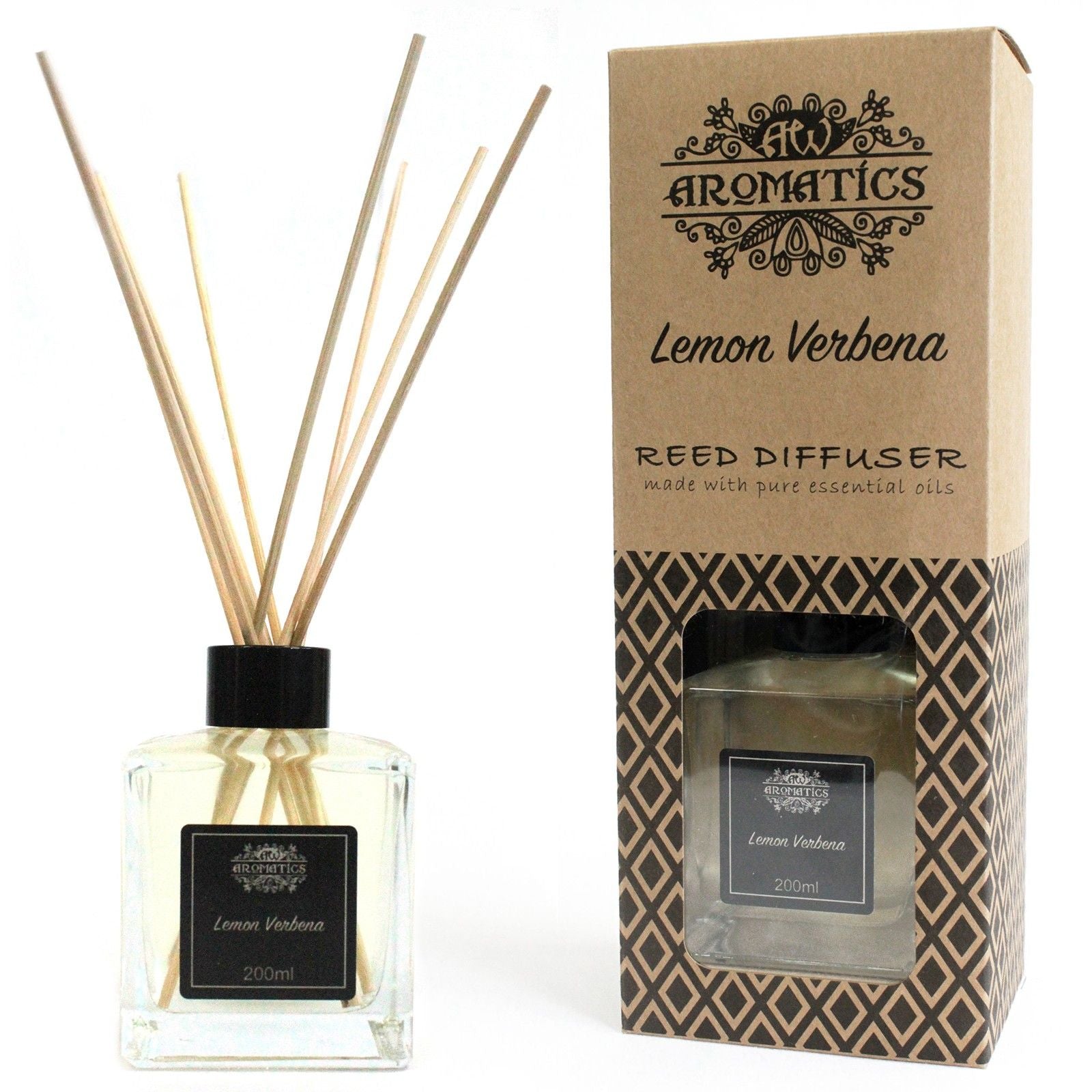 Lemon Verbena Essential Oil Reed Diffuser 200ml | Velora