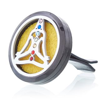 Yoga Chakra Car Diffuser Kit 30mm - Pewter Locket | Velora