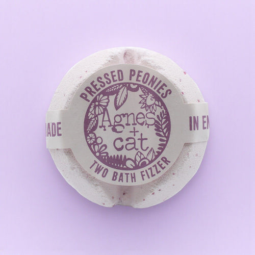 Agnes + Cat Bath Fizzer - Pressed Peonies | Velora