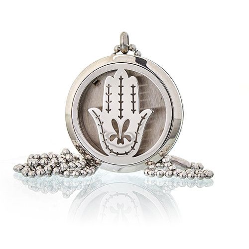 Aromatherapy Diffuser Necklace - Hand of Fatima 30mm | Velora