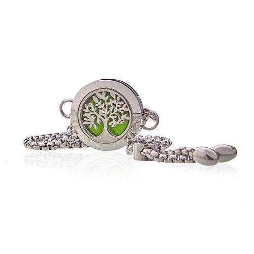 Tree of Life Aromatherapy Diffuser Bracelet 20mm - Lava Stone Chain | Velora