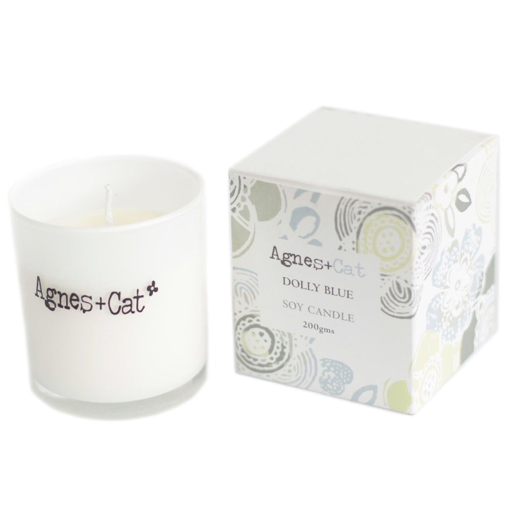Agnes + Cat Votive Candle - Dolly Blue | Velora