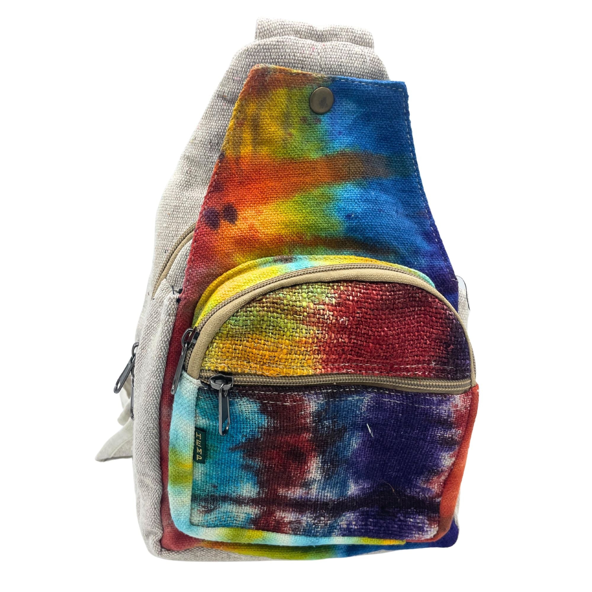 Tie-Dye Hemp Sling Shoulder Bag | Velora