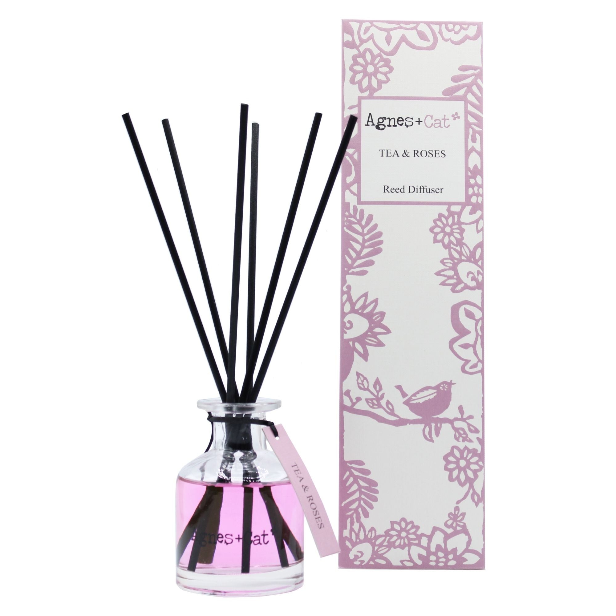 Agnes + Cat Reed Diffuser - Tea & Roses | Velora