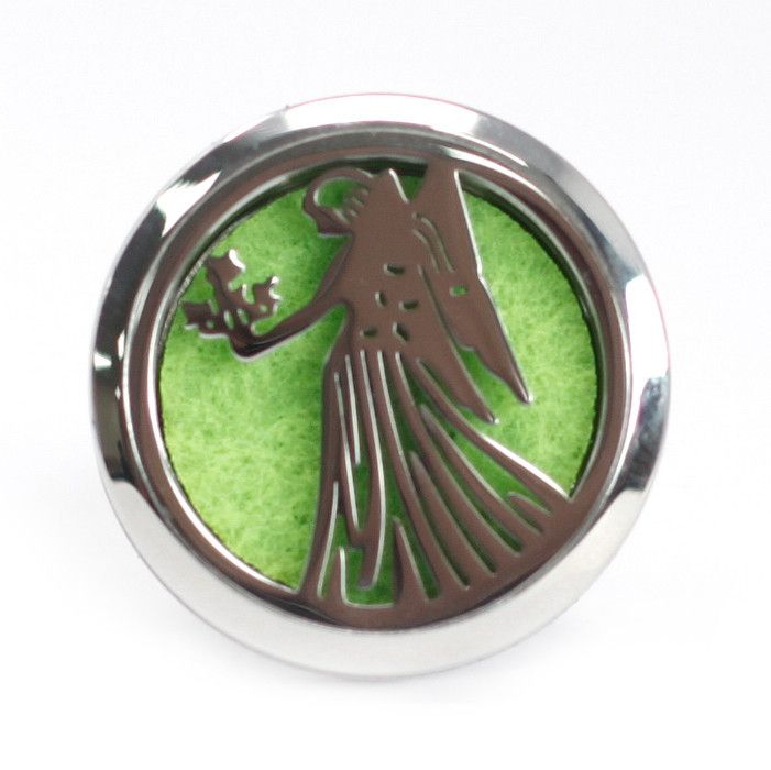 Guardian Angel Car Diffuser Kit 30mm - Stainless Steel Locket | Velora