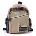 Small Hemp & Cotton Backpack – Zig Zag Zip Style | Velora