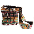 Jacquard Nepal Sling Bag - Chocolate | Velora
