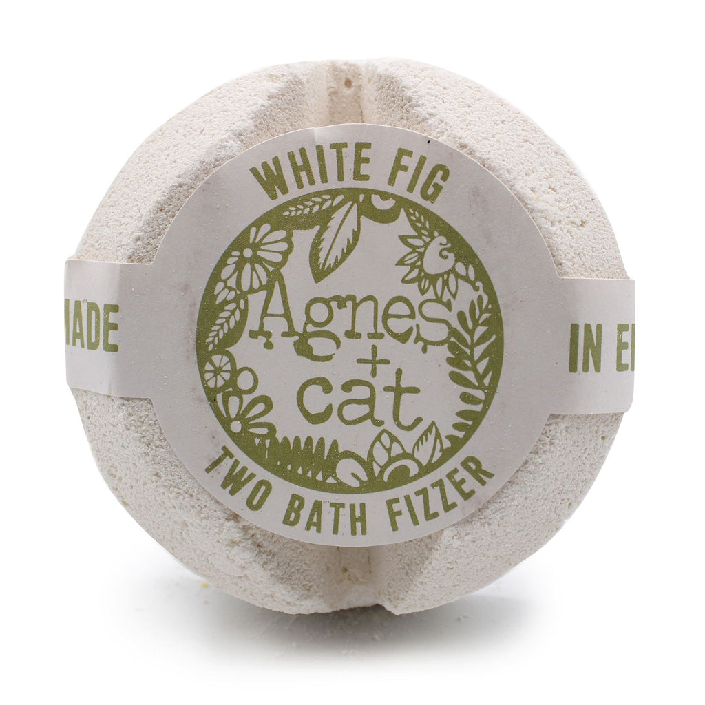 Agnes + Cat Bath Fizzer - White Fig | Velora