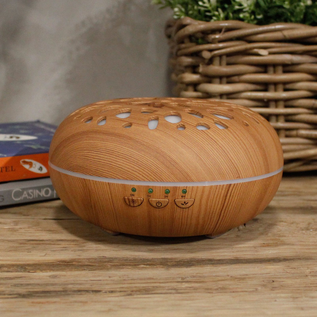 Oslo Aroma Diffuser | Pebble Design | USB | 7-Colour LED | Velora