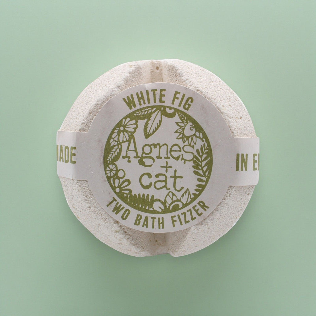 Agnes + Cat Bath Fizzer - White Fig | Velora