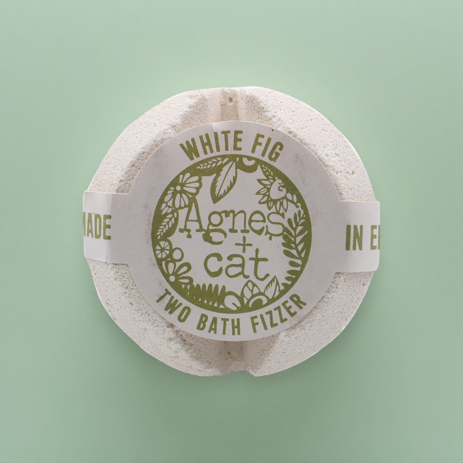 Agnes + Cat Bath Fizzer - White Fig | Velora