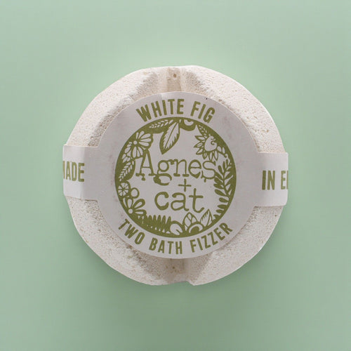 Agnes + Cat Bath Fizzer - White Fig | Velora