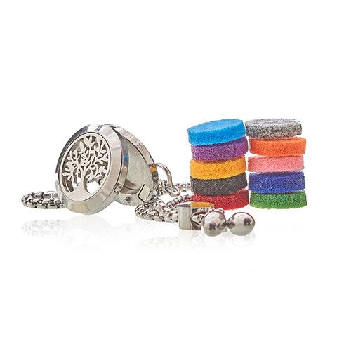 Tree of Life Aromatherapy Diffuser Bracelet 20mm - Lava Stone Chain | Velora