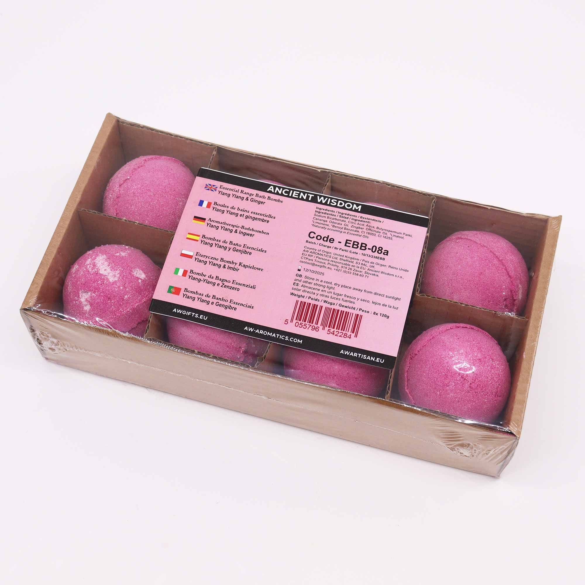 Essential Oil Bath Bomb - Ylang Ylang & Ginger | Velora