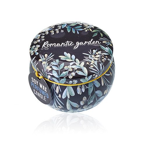 Art Tin Candle - Romantic Garden - Tea & Rose | Velora