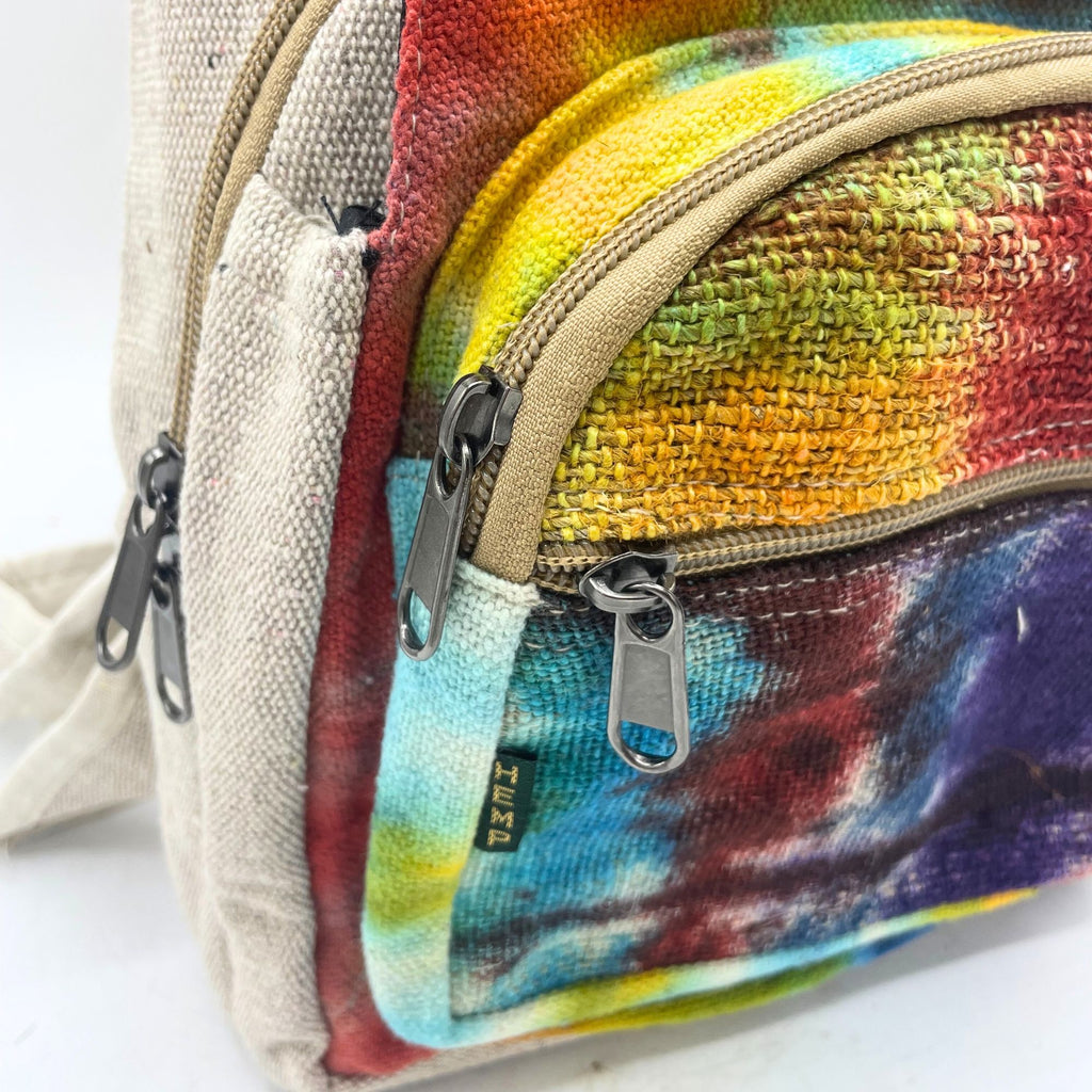 Tie-Dye Hemp Sling Shoulder Bag | Velora