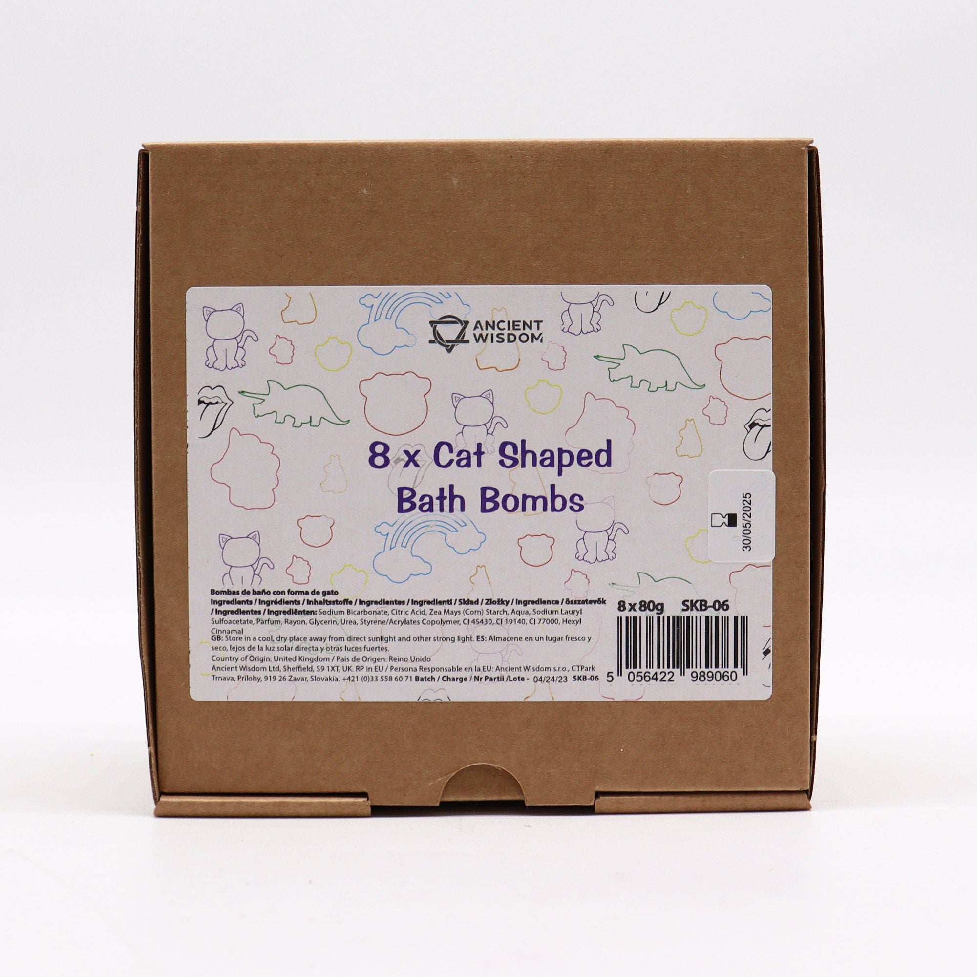 Cat Bath Bomb - Banana | 80g | Velora