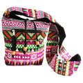 Jacquard Nepal Sling Bag - Pink | Velora