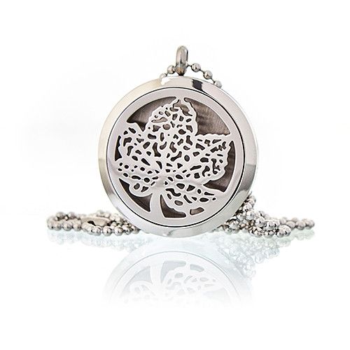 Aromatherapy Diffuser Necklace - Leaf 30mm | Velora
