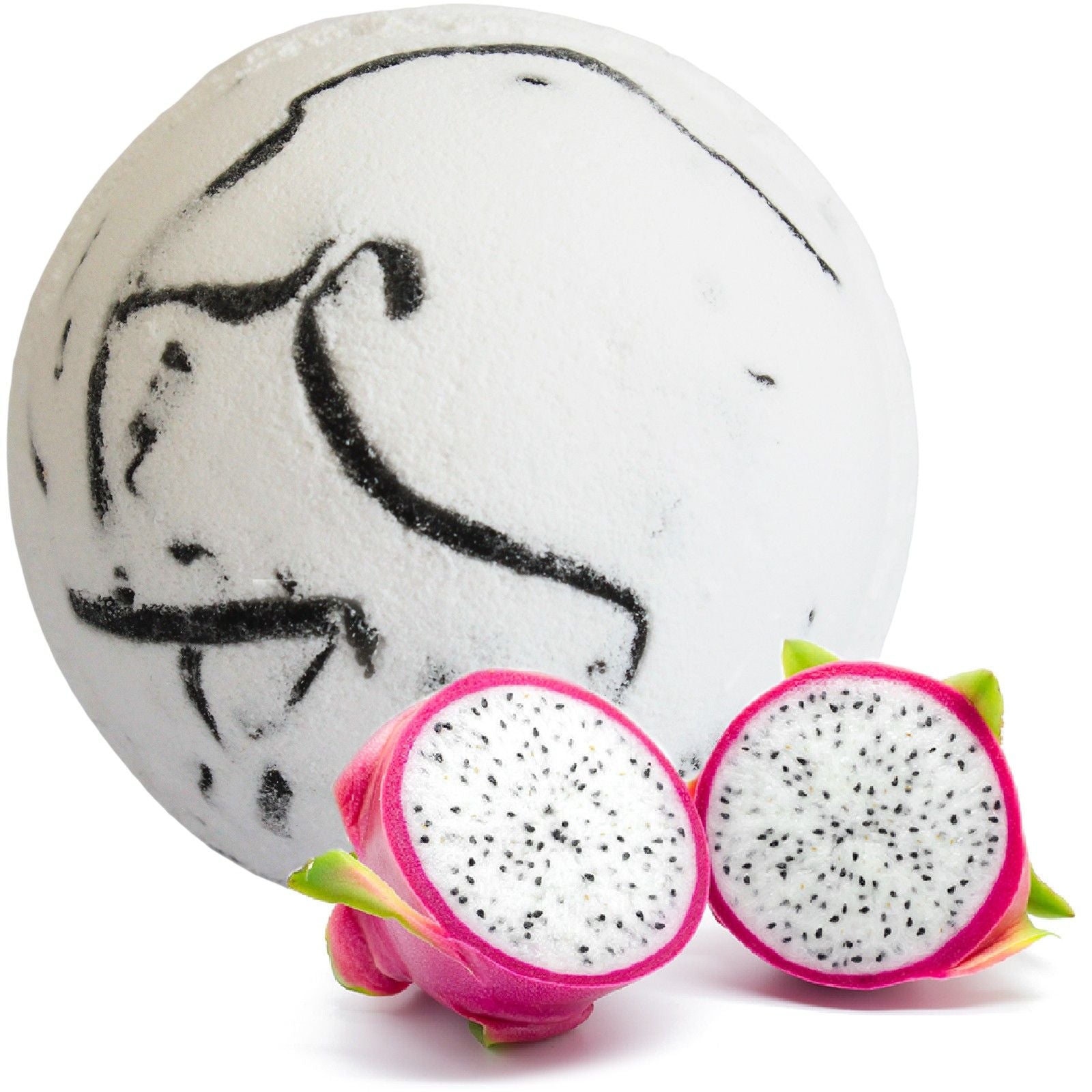 Tropical Paradise Coco Bath Bomb - Dragon Fruit | Velora