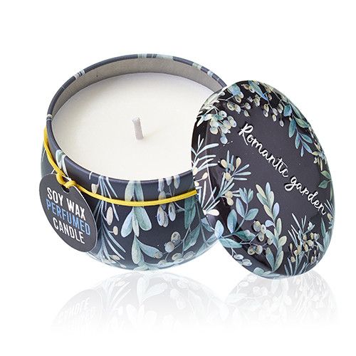 Art Tin Candle - Romantic Garden - Tea & Rose | Velora