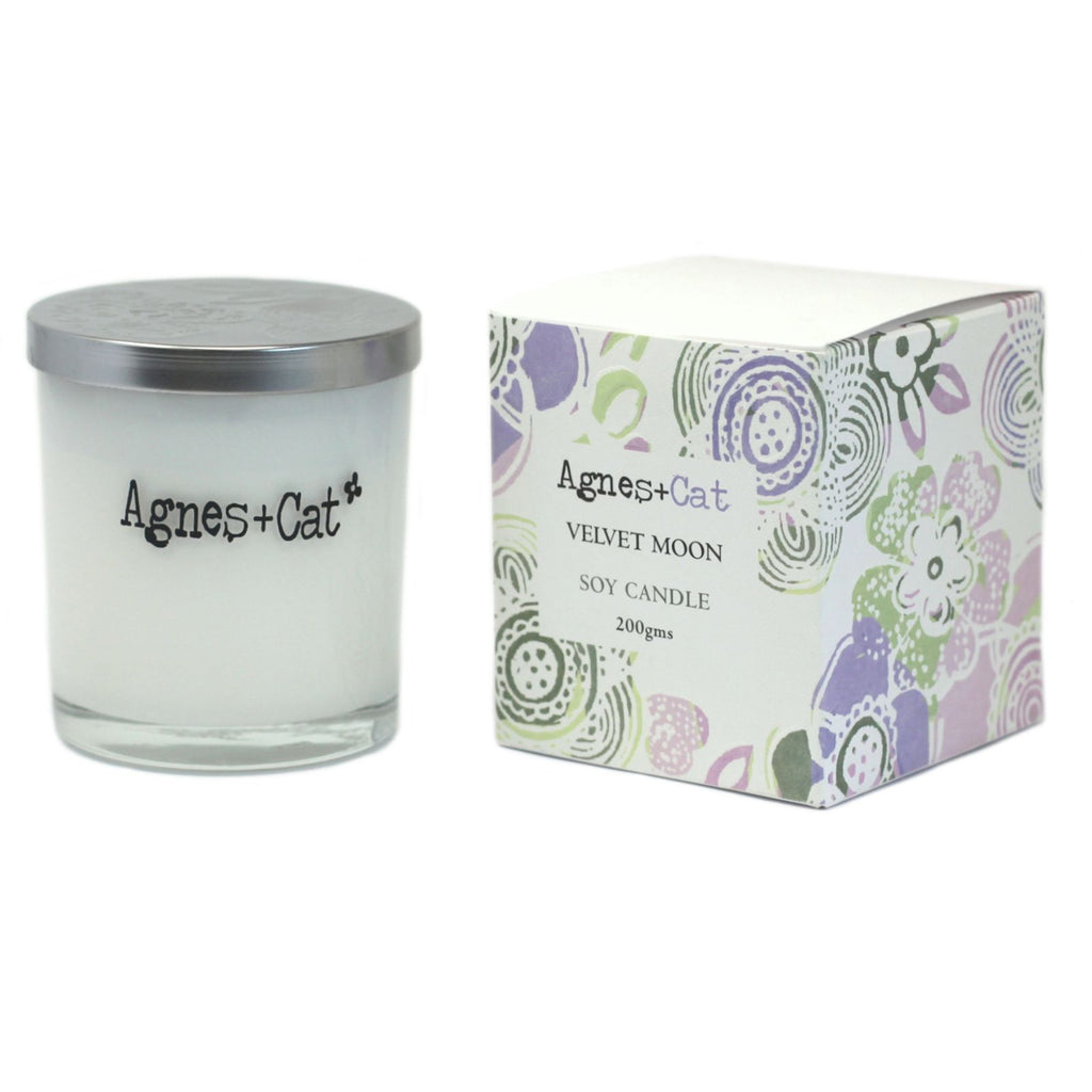 Agnes + Cat Votive Candle - Velvet Moon | Velora