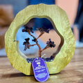 Gemstone Tree Garden - Amethyst | Carved Mango Wood Ring | 60 Stones | Velora