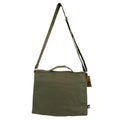 Cotton Canvas Laptop Messenger Bag - Olive | Velora